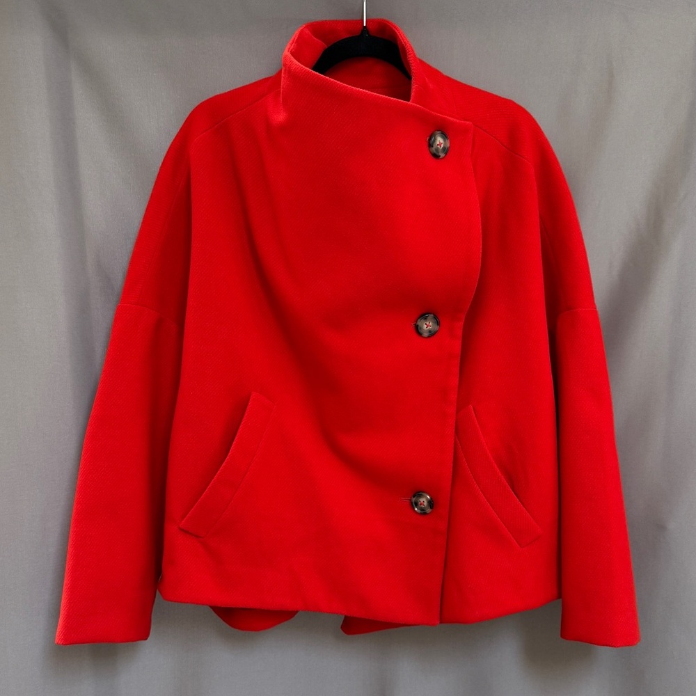 NWT Anthropologie Peacoat Plus Size 1X, Red, Relaxed Fit Oversized Boho Colorful - Picture 4 of 15